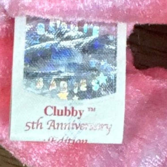 2002 5th Anniversary Edition, Clubby TY Plush - Picture 8 of 9